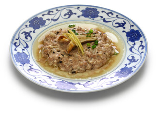 steamed minced pork with salted fish, chinese cuisine