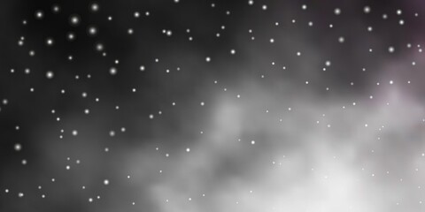 Dark Gray vector layout with bright stars. Colorful illustration with abstract gradient stars. Design for your business promotion.