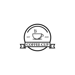 Coffee cup logo template vector icon design