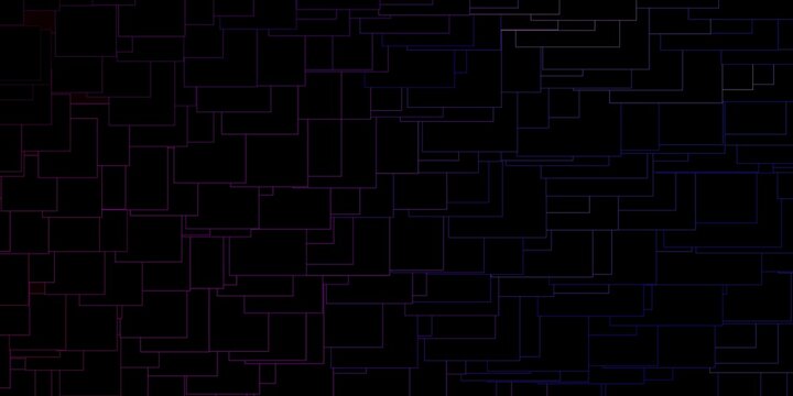 Dark Purple, Pink vector pattern in square style. Modern design with rectangles in abstract style. Modern template for your landing page.