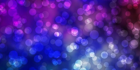 Light Multicolor vector layout with circle shapes. Colorful illustration with gradient dots in nature style. Pattern for booklets, leaflets.