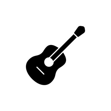 guitar icon vector symbol template design trendy