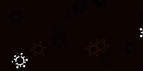 Light yellow vector texture with disease symbols.