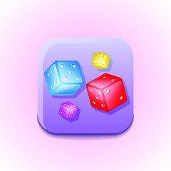 Dice Numbers Logo Vector Icon Symbol