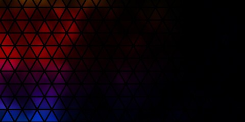 Dark Multicolor vector background with polygonal style.