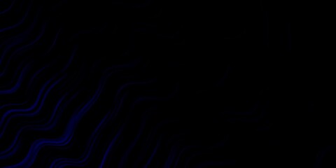 Dark Blue, Red vector template with curves. Illustration in halftone style with gradient curves. Design for your business promotion.