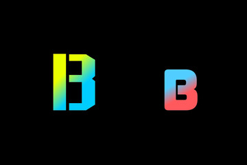 Capital letter B vector image