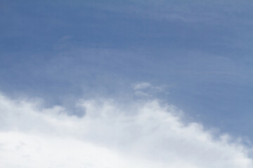 Blue sky background with cloud