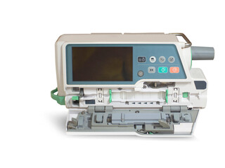 IInfusion pump  on a white background,with clipping path
