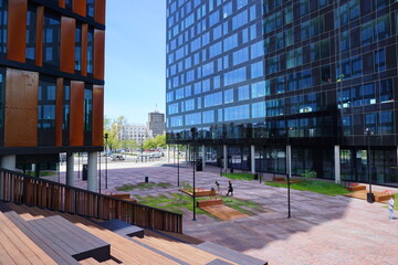  Lodz , Poland "City Gate" .Office building in "New Center of Lodz"at Kilińskiego Street.