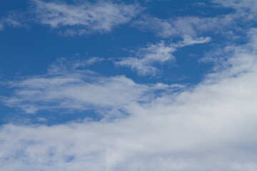 Blue sky background with cloud
