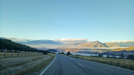 Beautiful landscape of south island New Zealand