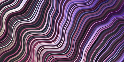 Dark Pink, Green vector background with bent lines. Illustration in abstract style with gradient curved.  Best design for your ad, poster, banner.