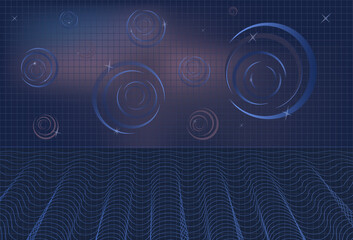 Abstract technology background with mesh. Designed for presentation