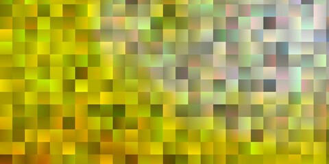 Light Red, Yellow vector template with rectangles.