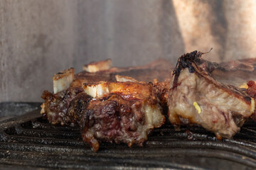 traditional barbecue gaucho meat grilled