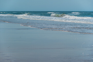 Smooth Sand on Deserted Beach