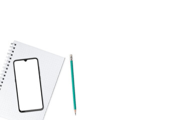 Work form home. Top view office desk table. Jobs at home. Concept photo of desks.