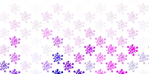 Light Pink vector template with flu signs.