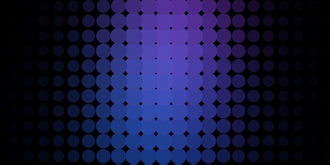 Dark Pink, Blue vector texture with disks. Colorful illustration with gradient dots in nature style. Pattern for websites.