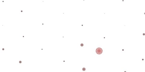 Light Orange vector pattern with abstract shapes.