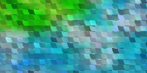 Light Blue, Green vector background with rectangles.