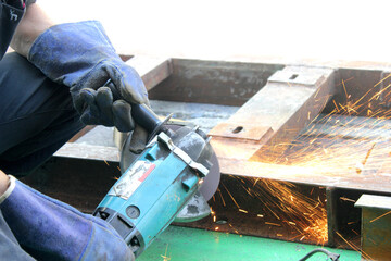 man working in workshop