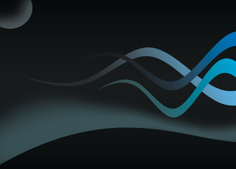 abstract blue wave background
