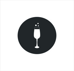 Champagne icon sign symbol vector 