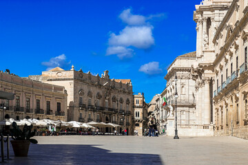 Fototapeta premium Historic downtown of Syracuse, Sicily