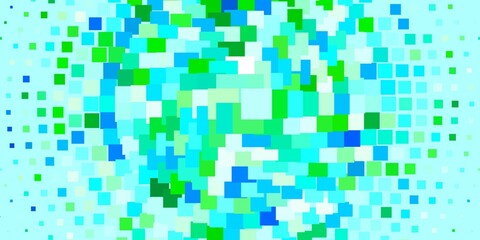 Light Blue, Green vector template in rectangles. Abstract gradient illustration with colorful rectangles. Template for cellphones.
