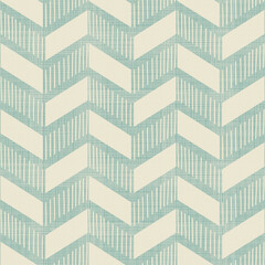 Seamless abstract hand drawn pattern. Chevron pattern in doodle on texture background can be used for ceramic tile, wallpaper, linoleum, textile, wrapping paper, web page background. Vector - 355088305