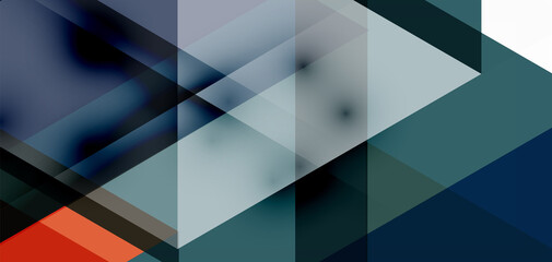 Geometric abstract background, mosaic triangle and hexagon shapes. Trendy abstract layout template for business or technology presentation, internet poster or web brochure cover, wallpaper