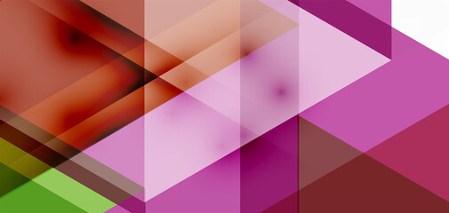 Geometric abstract background, mosaic triangle and hexagon shapes. Trendy abstract layout template for business or technology presentation, internet poster or web brochure cover, wallpaper