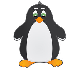 Cute cartoon penguin vector illustration
