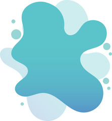Liquid abstract element graphic gradient flat style design fluid vector colorful