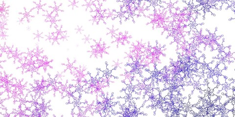 Obraz na płótnie Canvas Light Purple, Pink vector texture with curves.