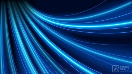 Blue Wave Background. Vector Illustration