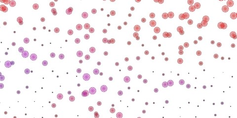 Light Pink, Red vector texture with memphis shapes.