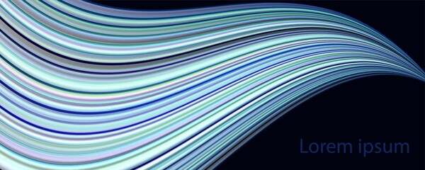 Modern abstract gradient with 3d fluid shapes