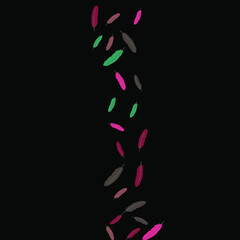 Colorful feathers. Prints of Colored feathers Design for Goods for Pets. Simple Pattern for Print, Logo or Poster. Vector Confetti Background.
