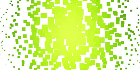 Light Green, Yellow vector template in rectangles. Abstract gradient illustration with colorful rectangles. Pattern for business booklets, leaflets