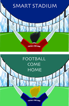 smart stadium football soccer come home fan club cheer player