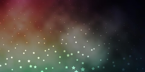 Dark Blue, Red vector template with neon stars. Modern geometric abstract illustration with stars. Pattern for wrapping gifts.