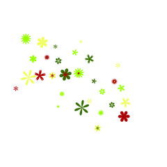 Feminine Floral Pattern with Simple Small Flowers for Greeting Card or Poster. Naive Daisy Flowers in Primitive Style. Vector Background for Spring or Summer Design.
