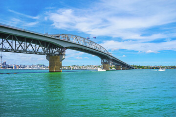 View to Harbour Bridge from Northcote Point Auckland, New Zealand
