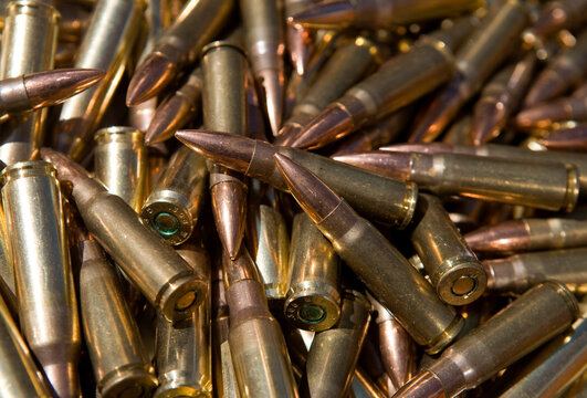 Small caliber rifle ammunition.
