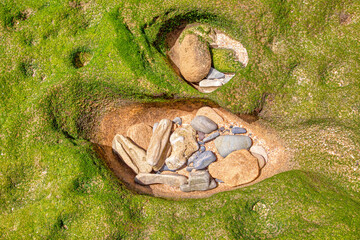Abstract of Pebbles in a Rock