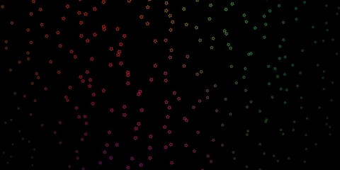 Dark Multicolor vector layout with bright stars. Colorful illustration with abstract gradient stars. Theme for cell phones.