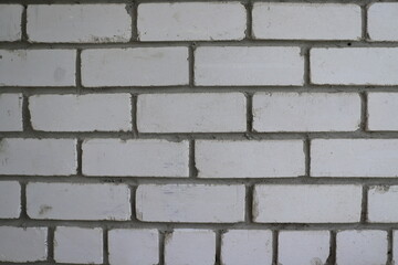 White brick wall, perfect as a background,